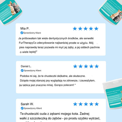 Naturalne Chusteczki do Zębów Dla palców Z widziane